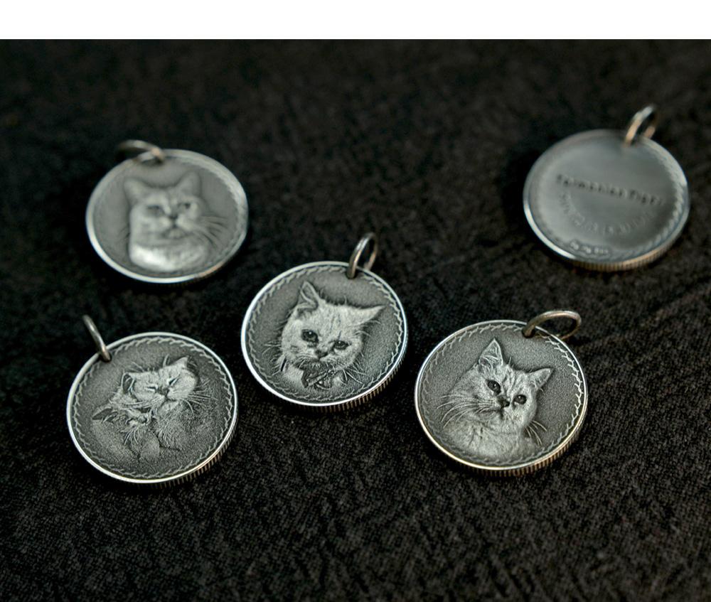 Luxury Custom Silver Coin – Turn a photo into a memorial keepsake. - Normir