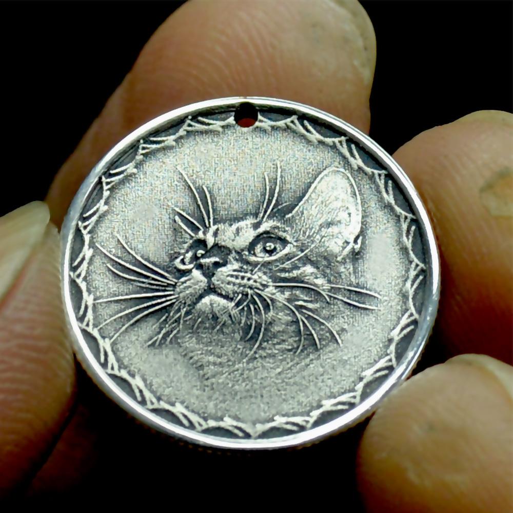 Luxury Custom Silver Coin – Turn a photo into a memorial keepsake. - Normir