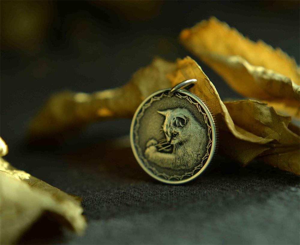 Luxury Custom Silver Coin – Turn a photo into a memorial keepsake. - Normir