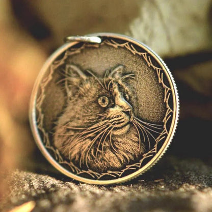 Luxury Custom Silver Coin – Turn a photo into a memorial keepsake. - Normir
