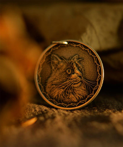 Luxury Custom Silver Coin – Turn a photo into a memorial keepsake. - Normir