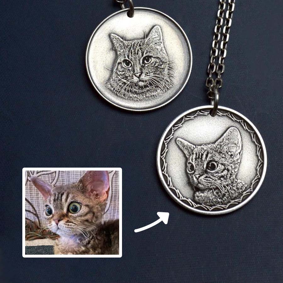 Luxury Custom Silver Coin – Turn a photo into a memorial keepsake. - Normir